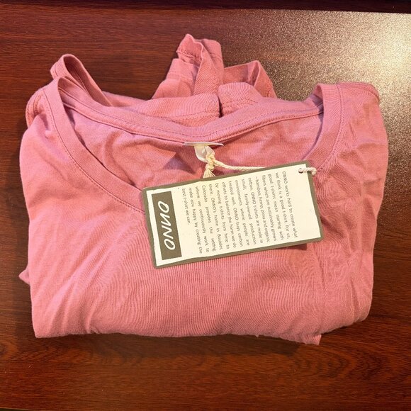 Women's Onno Short Sleeve Bamboo T-Shirt Vintage Pink - Picture 3 of 4